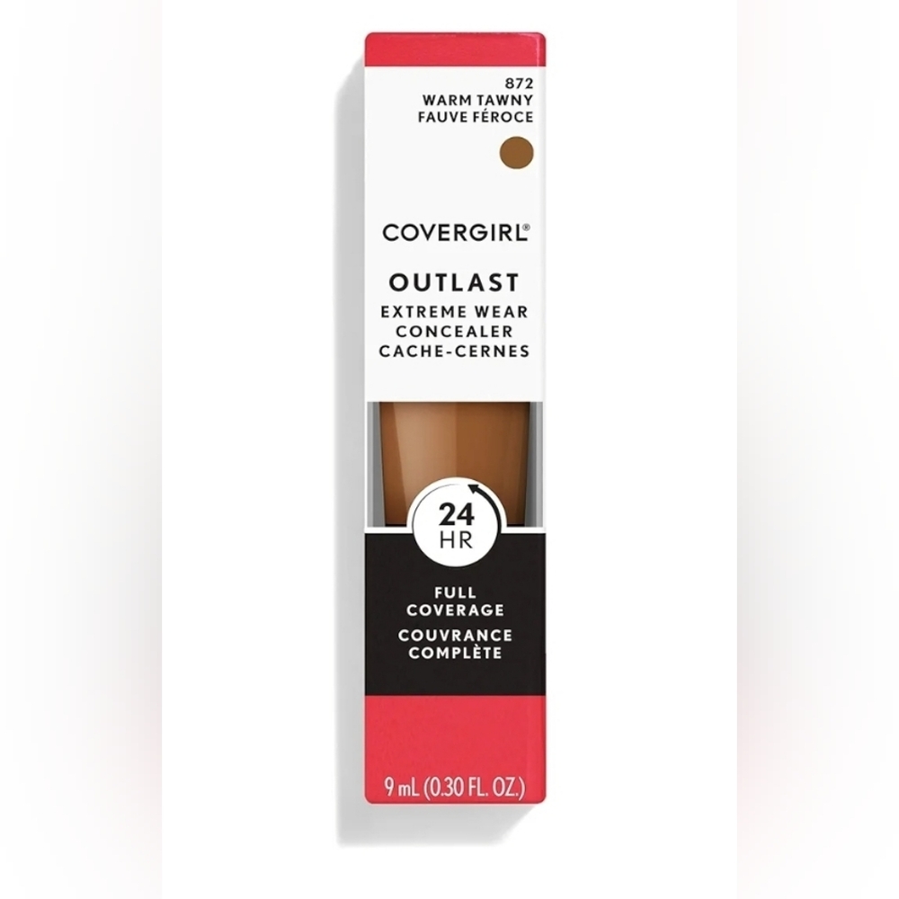 NEW Covergirl Outlast Extreme Wear Concealer 24HR 872 Warm Tawny (.3 fl oz)